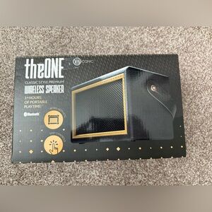 Black and Gold Wireless Bluetooth Speaker